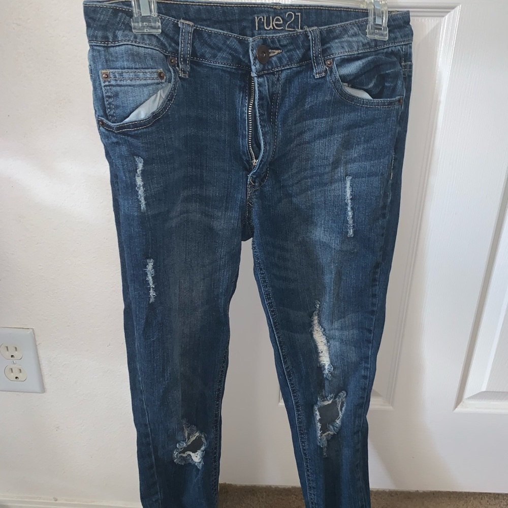 Mid rise curvy ankle jeans